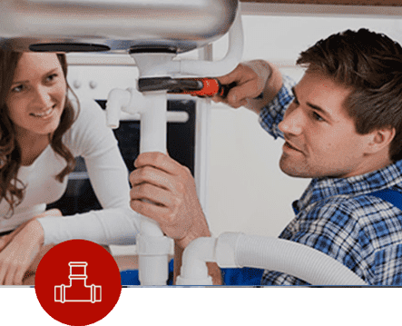 plumber fixing leakage pipe of sink