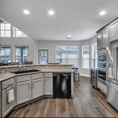 kitchen full of appliances