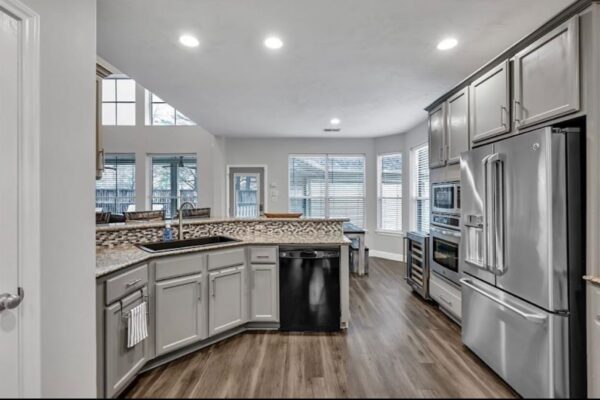kitchen full of appliances