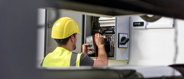 Electrician in Orlando, FL troubleshooting electrical panel wiring