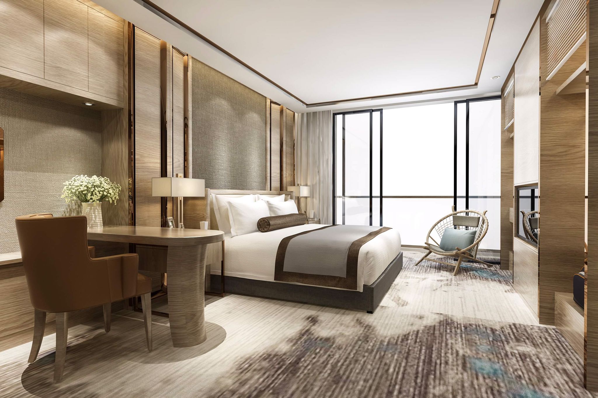 luxury master bed room