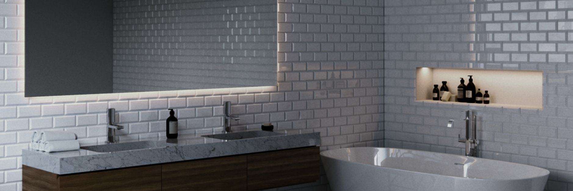 Modern style bathroom