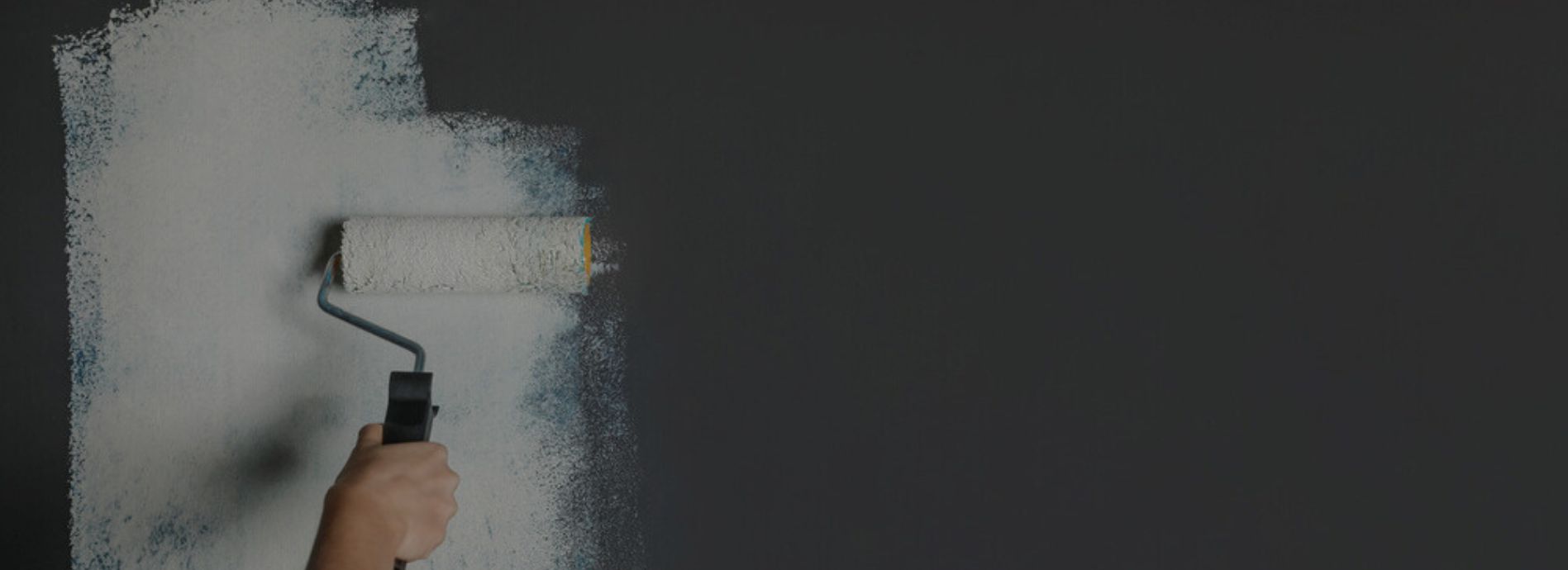 Professional Painter painting Gray wall