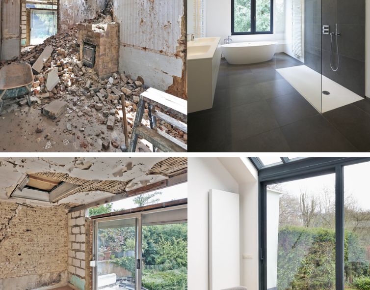 Bathroom and Home Renovation before After 