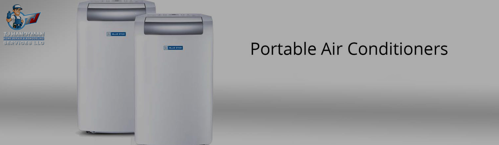 portable air conditioner black background