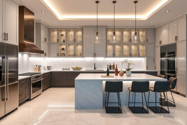 Gourmet kitchen with smart appliances