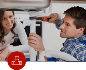 plumber fixing leakage pipe of sink